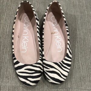 Calvin Klein Zebra Print Women's Flats